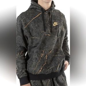 Nike mens size medium marble hoodie NEW